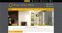 Desktop Screenshot of energysavingshades.com